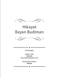 Hikayat Bayan Budiman