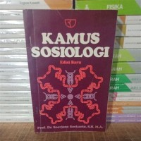 Kamus Sosiologi